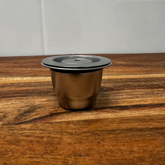 Nespresso Style Reusable Coffee Pod with Tamper & Brush